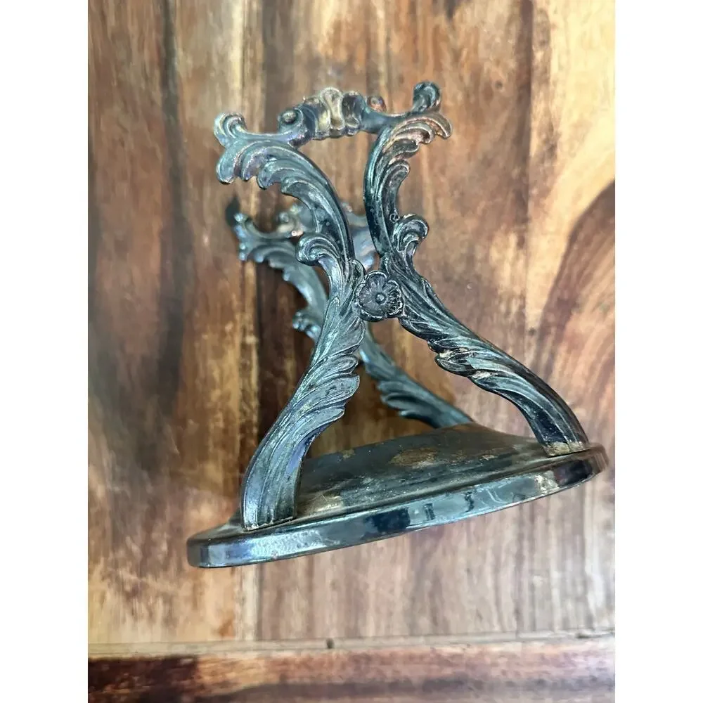 Vintage Silver Plate Carafe Coffee Tea Holder Stand